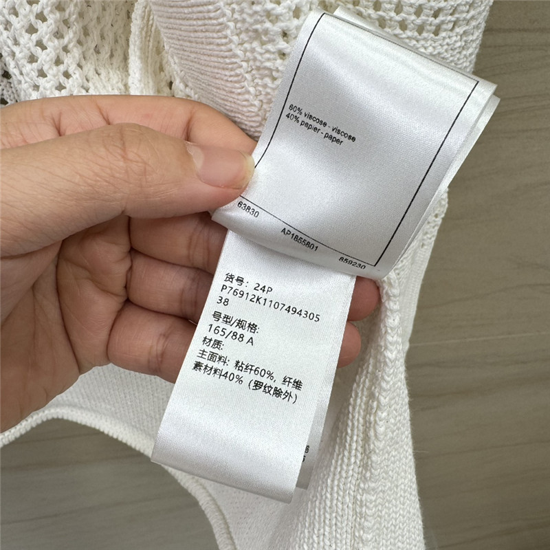 Ch**el hollow pocket knit cardigan