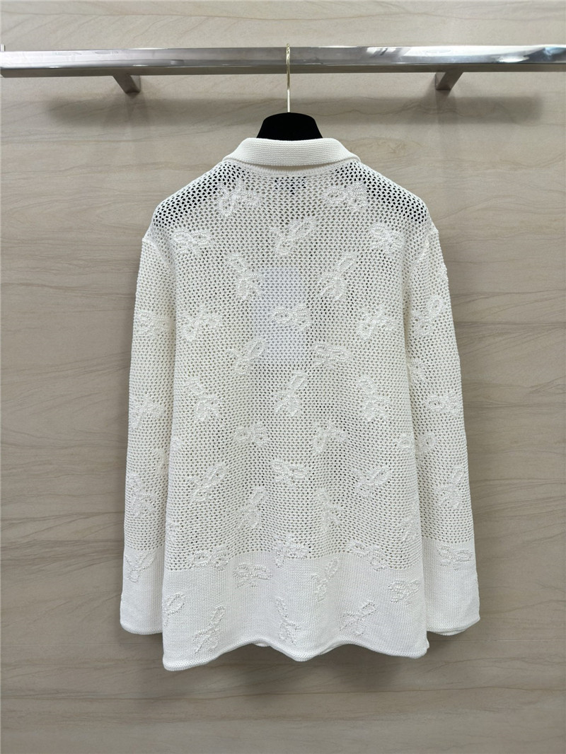 Ch**el hollow pocket knit cardigan