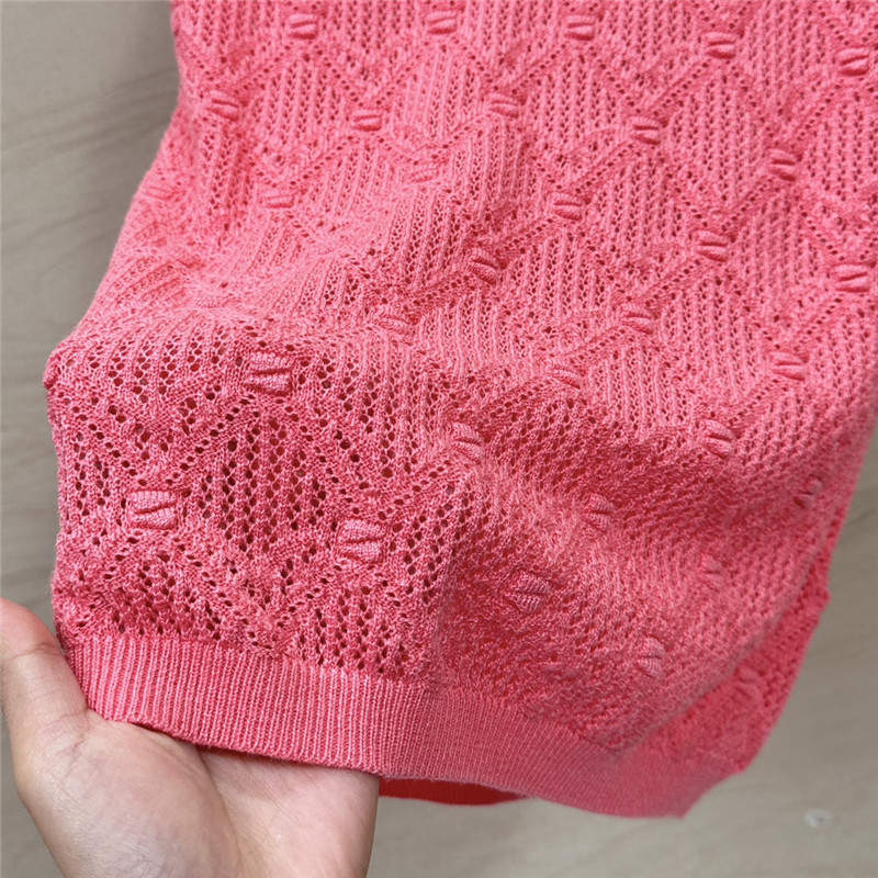 Ch**el hollow crochet knitted vest top