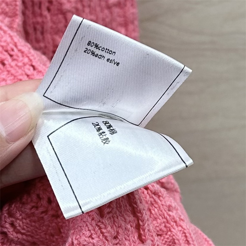 Ch**el hollow embossed braided top