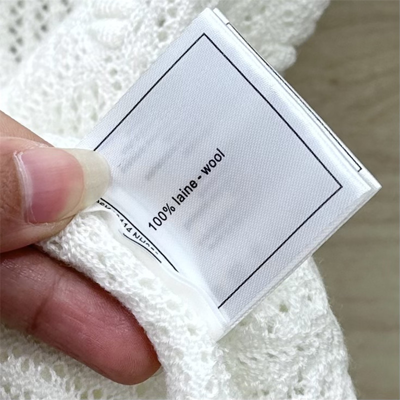 Ch**el hollow crochet knitted short-sleeved top