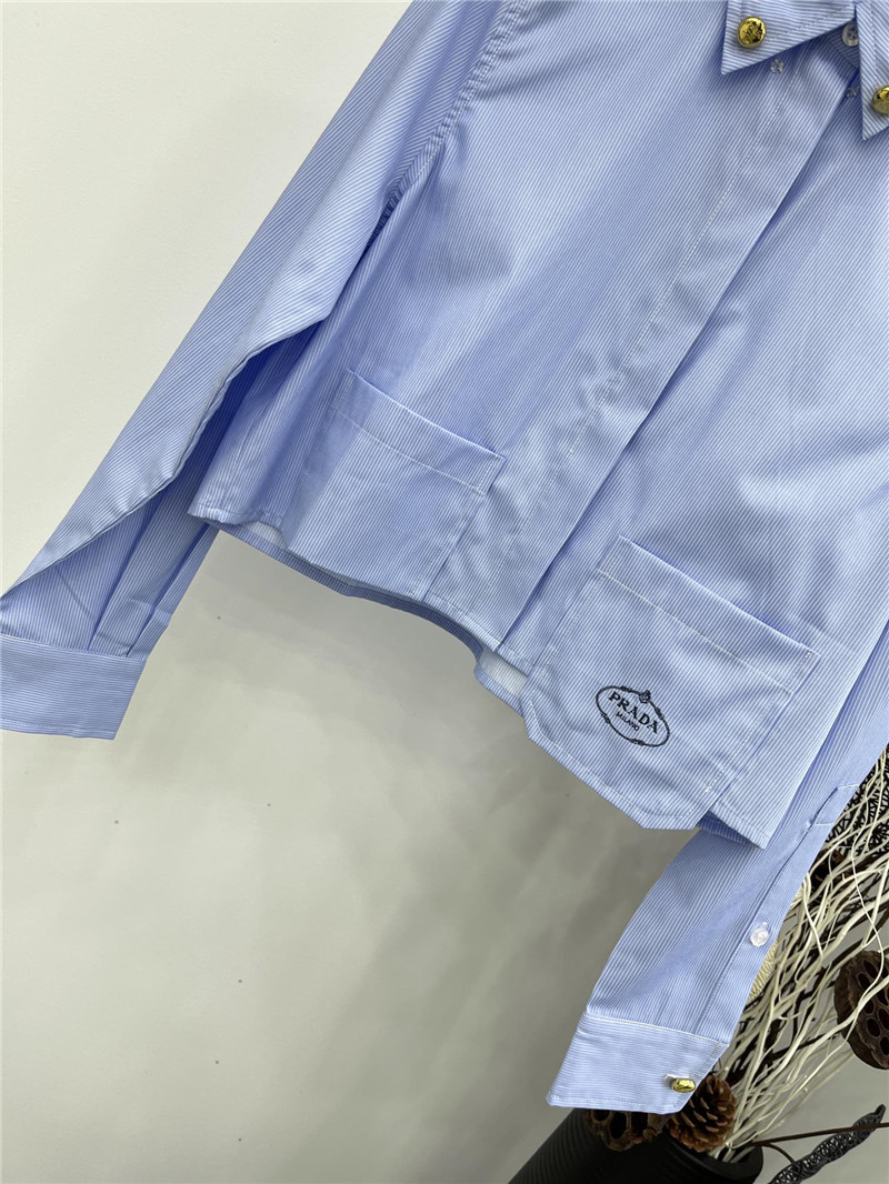Pra*a spring and summer new cotton shirt