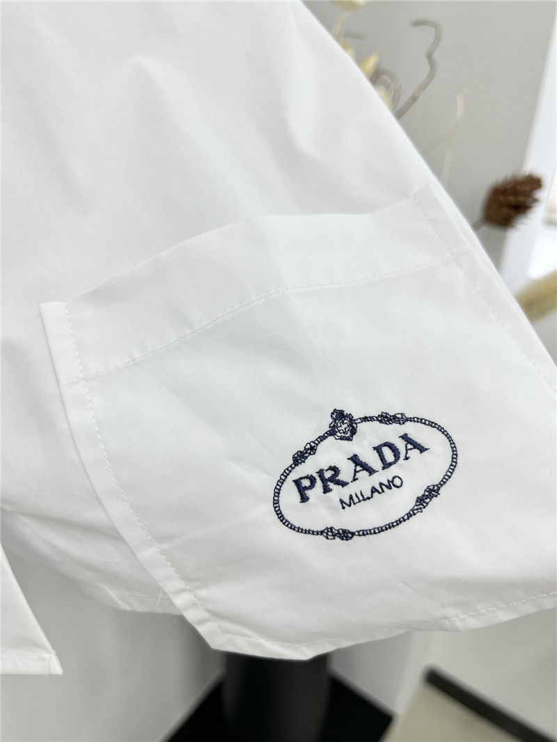 Pra*a spring and summer new cotton shirt