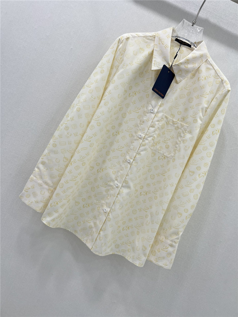 l0vis Vvtt0n lv presbyopic coin full logo long-sleeved shirt