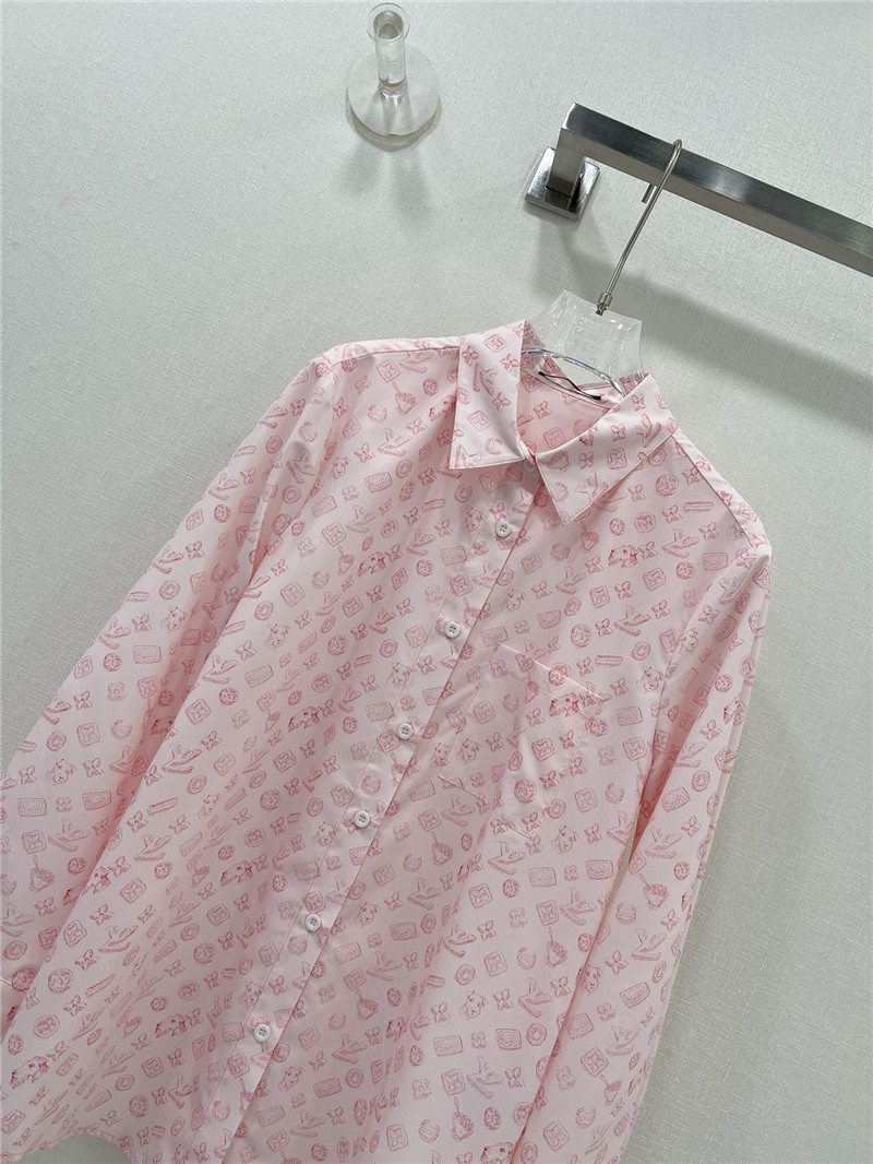 l0vis Vvtt0n lv presbyopic coin full logo long-sleeved shirt