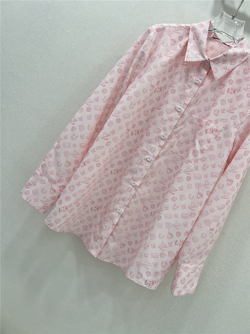 l0vis Vvtt0n lv presbyopic coin full logo long-sleeved shirt