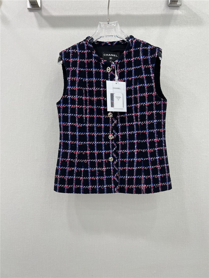 Ch**el tweed woven vest