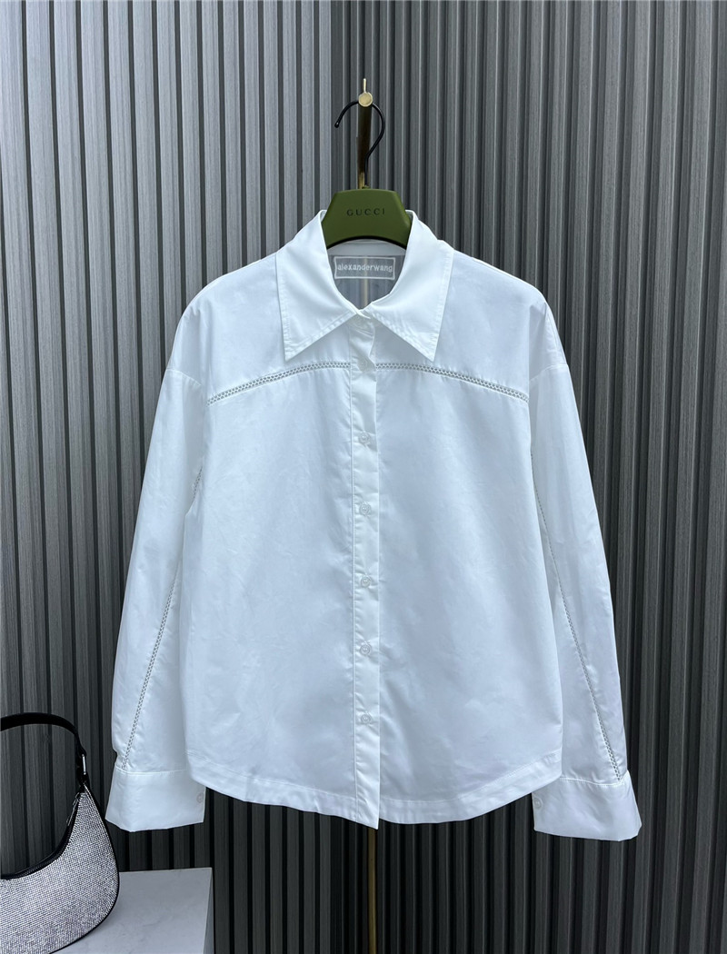 A1exa*der wang hollow patchwork shirt