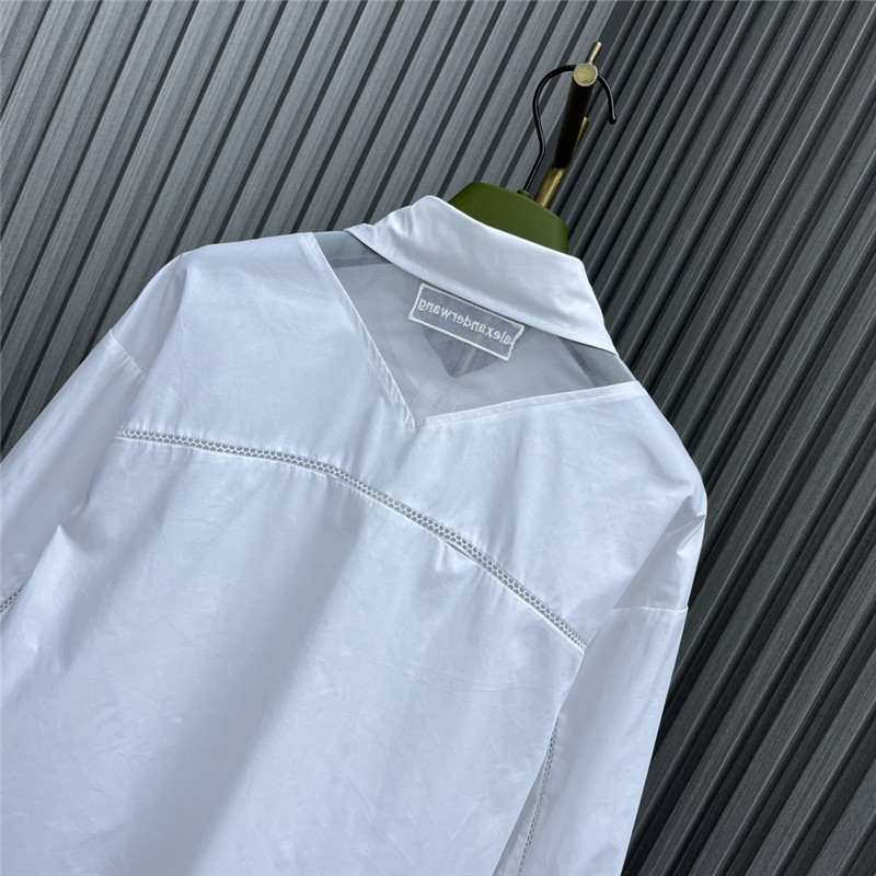 A1exa*der wang hollow patchwork shirt