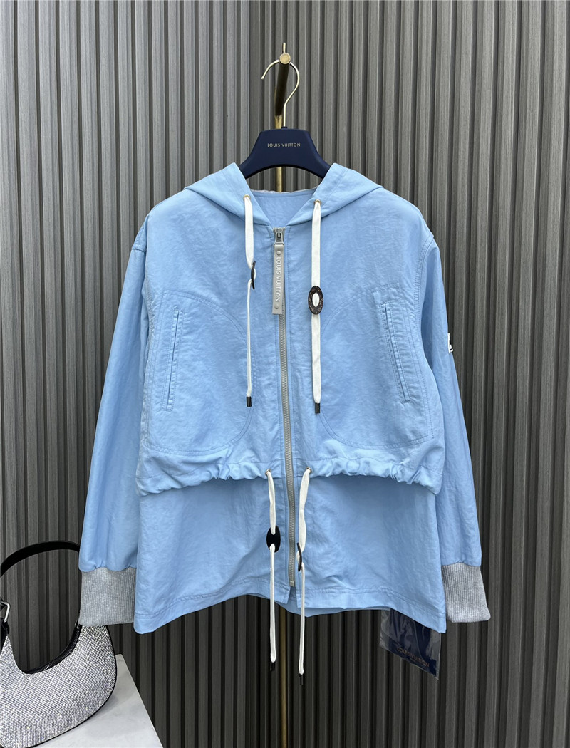 louis vuitton LV pleated hooded jacket
