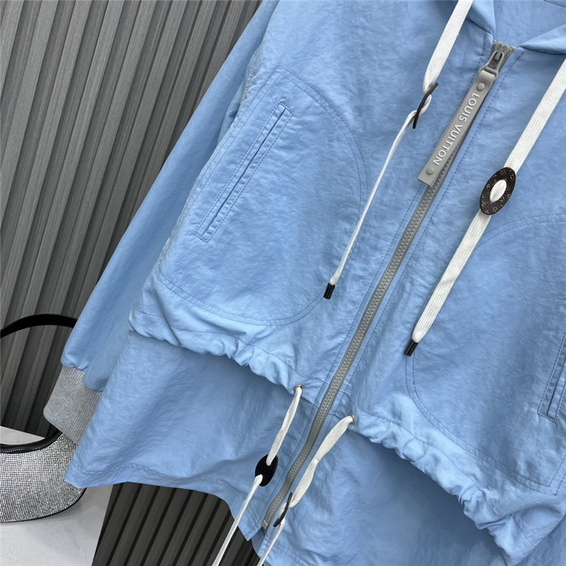 l0vis Vvtt0n lv pleated hooded jacket