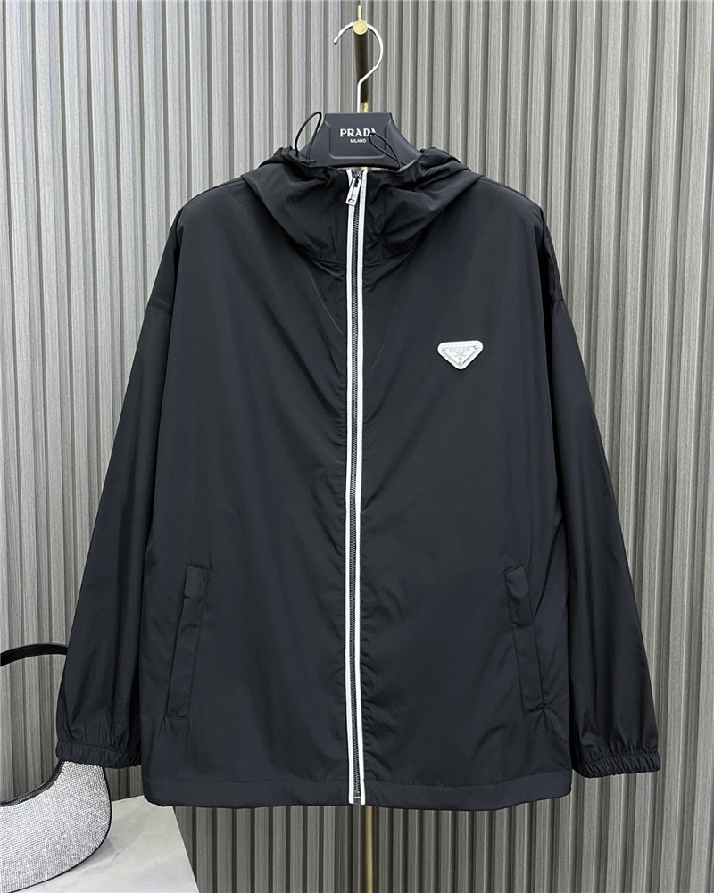 Pra*a high nylon hooded jacket