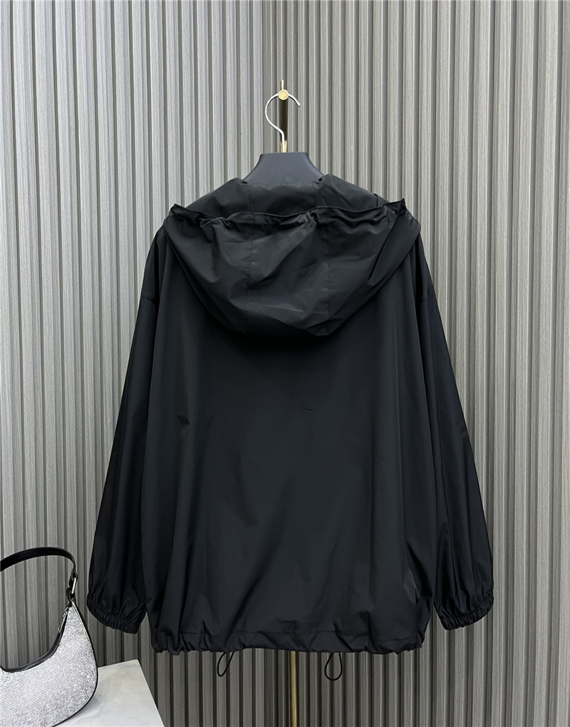 Pra*a high nylon hooded jacket