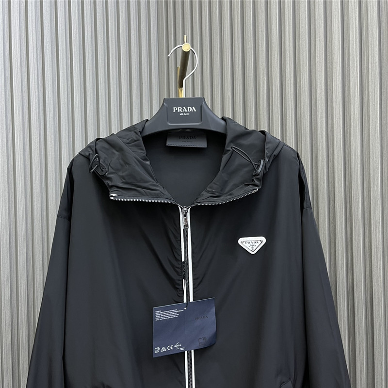 Pra*a high nylon hooded jacket