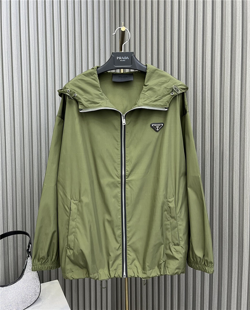 Pra*a high nylon hooded jacket