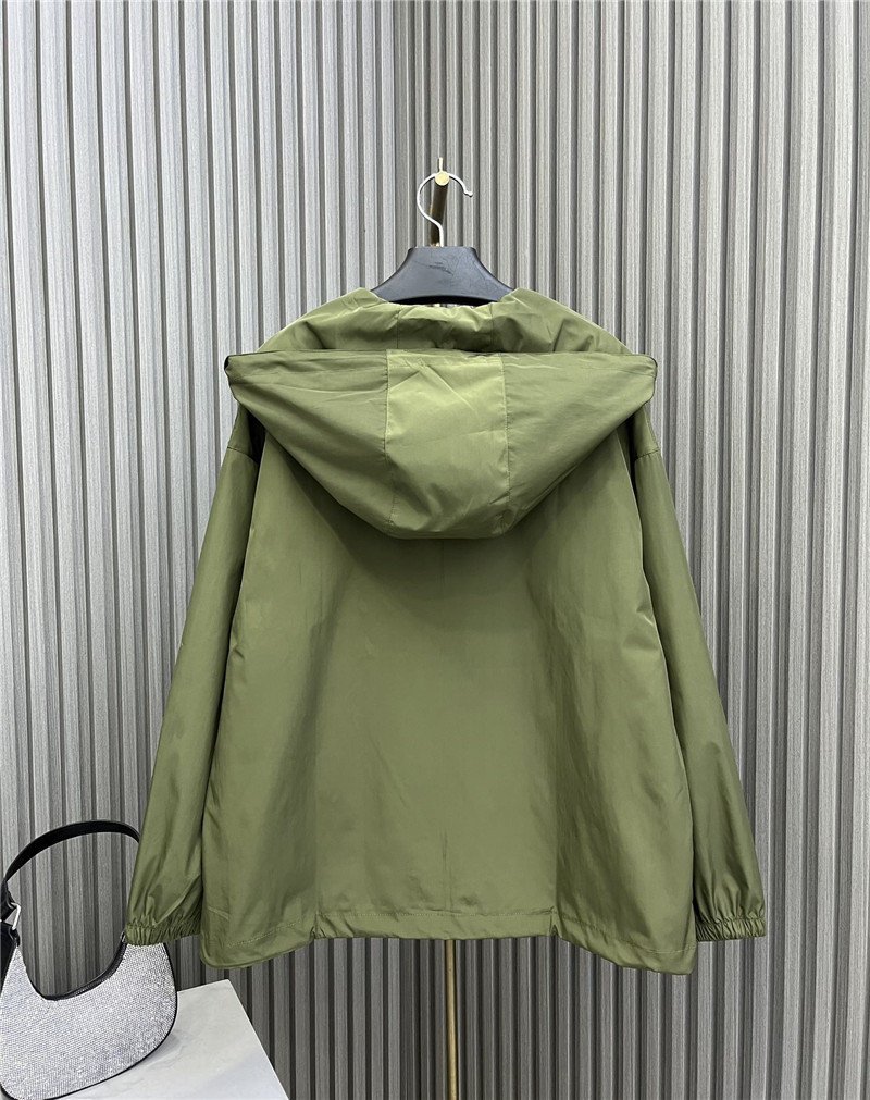 Pra*a high nylon hooded jacket
