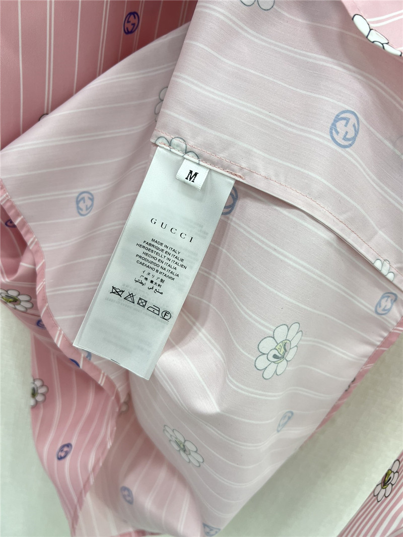 Gucci spring floral print long sleeve shirt