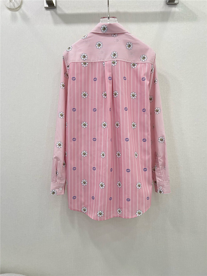 Gucci spring floral print long sleeve shirt