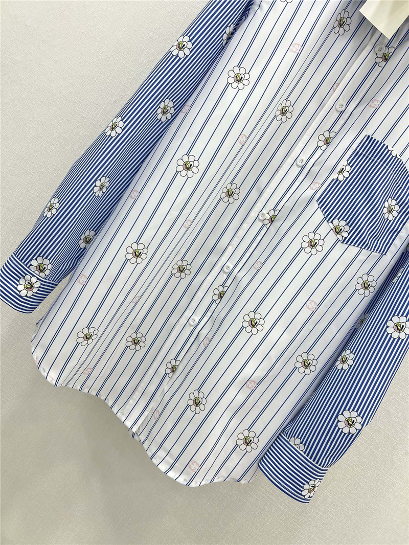 Gucci spring floral print long sleeve shirt