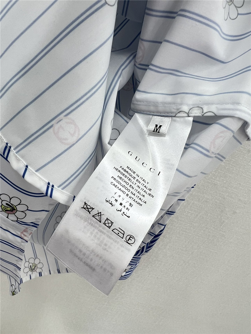 Gucci spring floral print long sleeve shirt