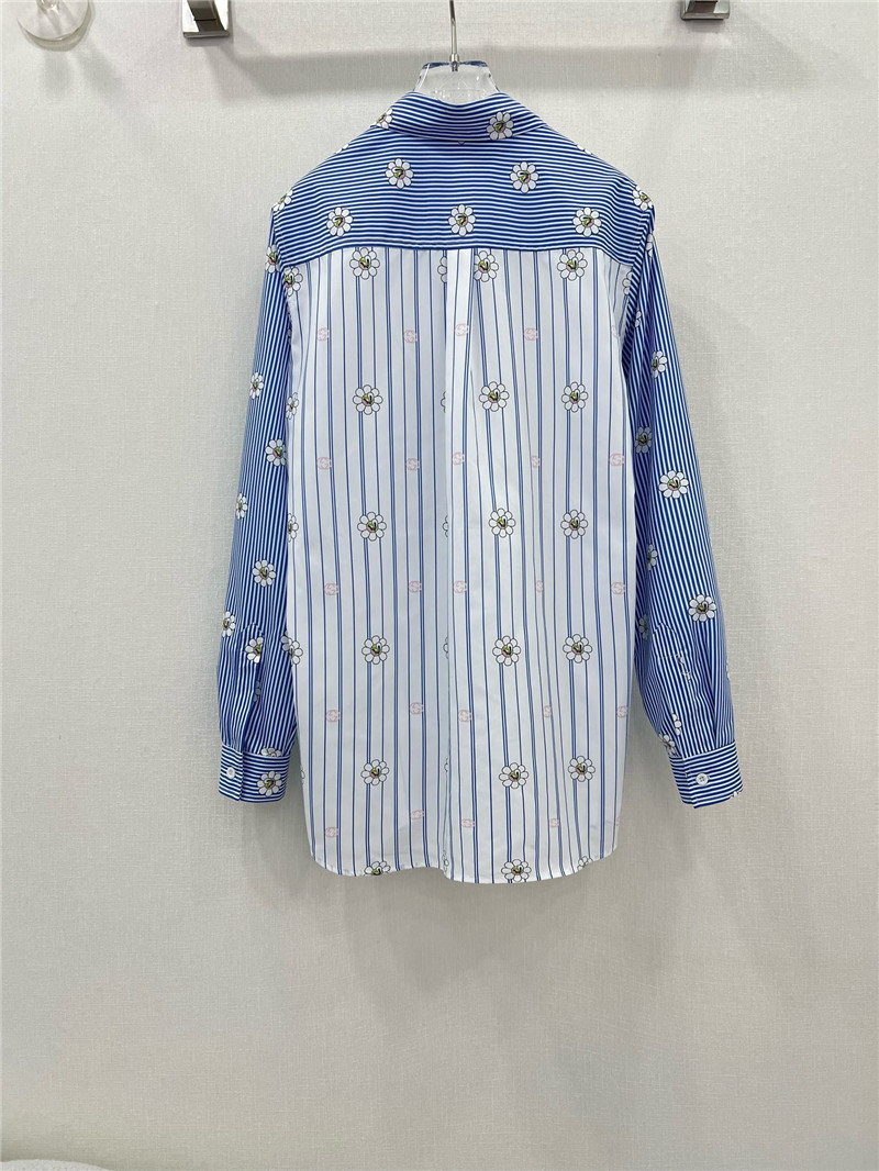 Gucci spring floral print long sleeve shirt