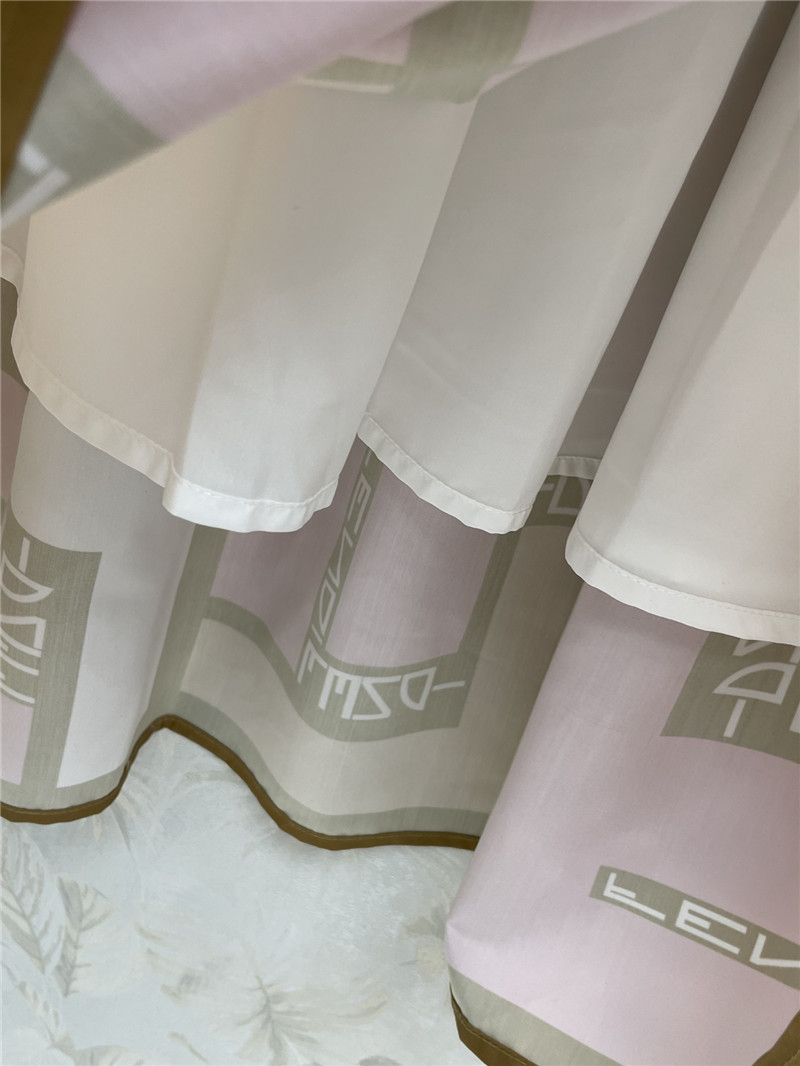 F**di color block double f skirt