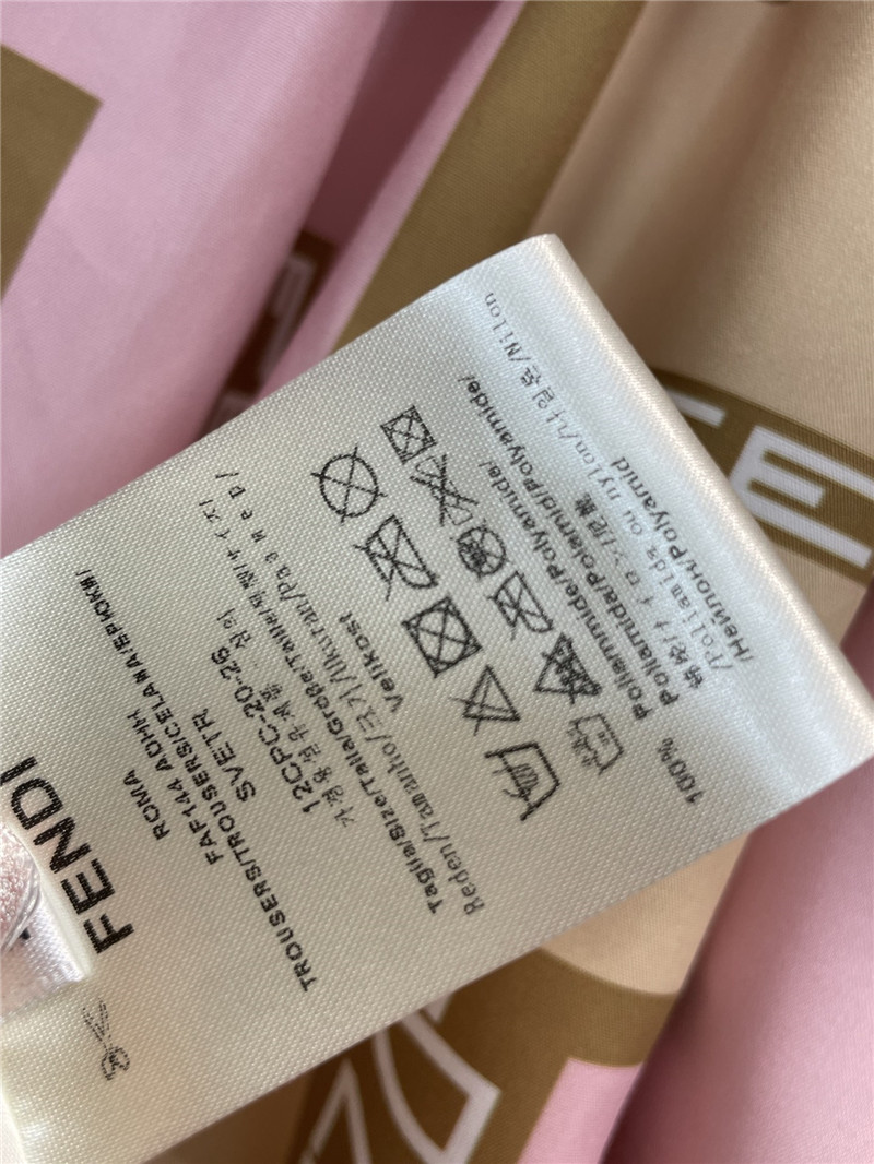 F**di color block double f skirt