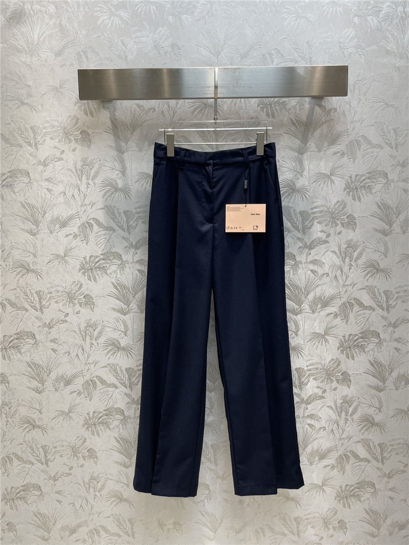 M1um1u badge embroidered chapter suit pants