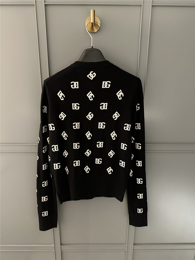DG Logo Jacquard Sweater Cardigan