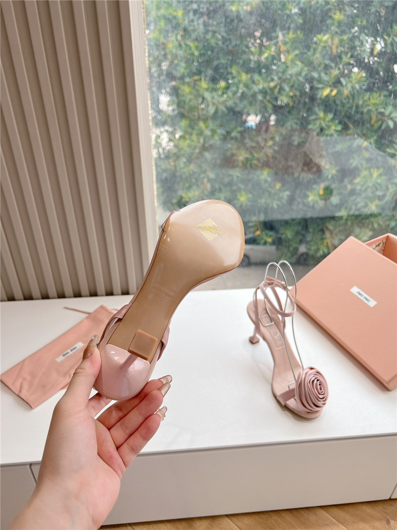 M1um1u rose high heels