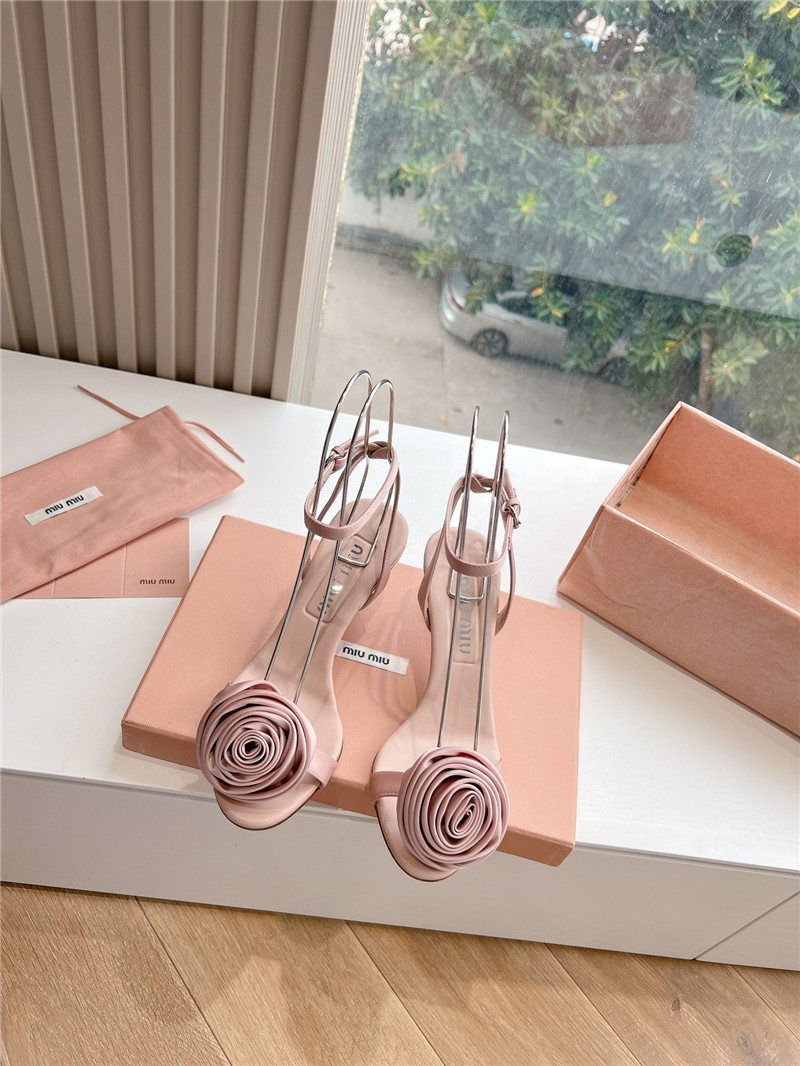 M1um1u rose high heels