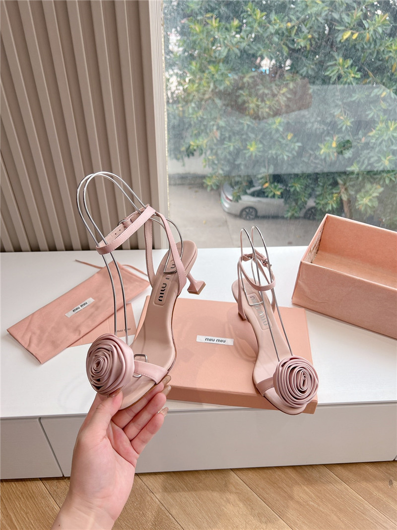 M1um1u rose high heels
