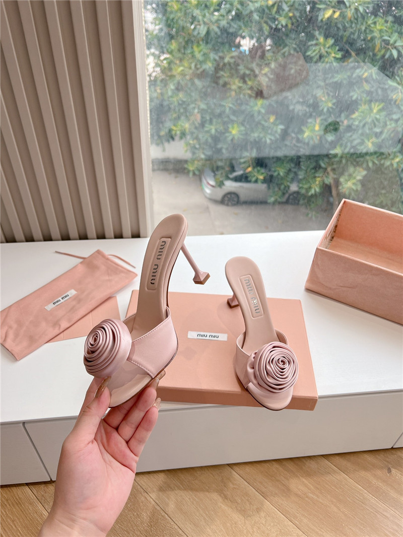 M1um1u rose high heels