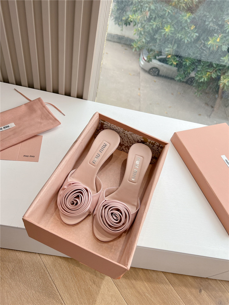 M1um1u rose high heels