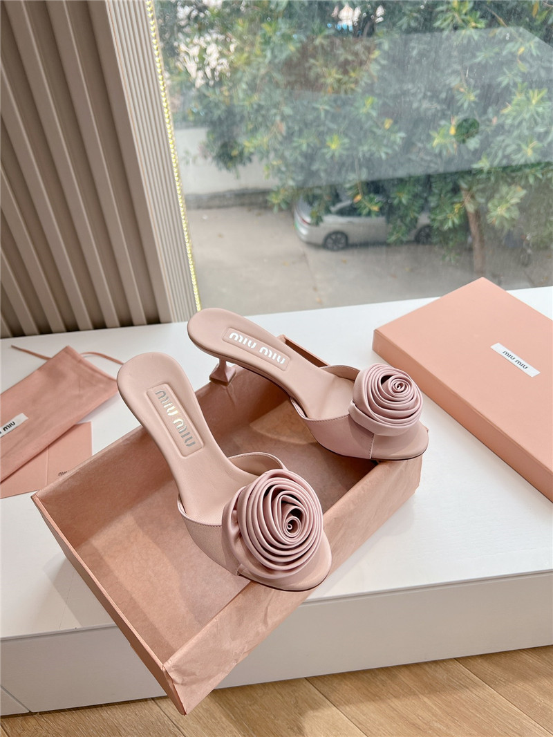 M1um1u rose high heels