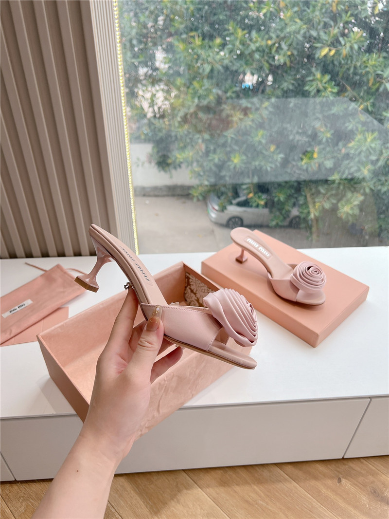 M1um1u rose high heels
