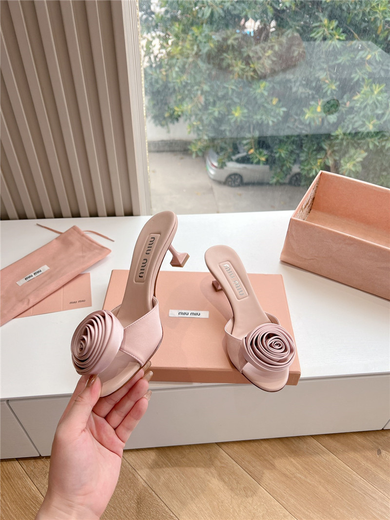 M1um1u rose high heels