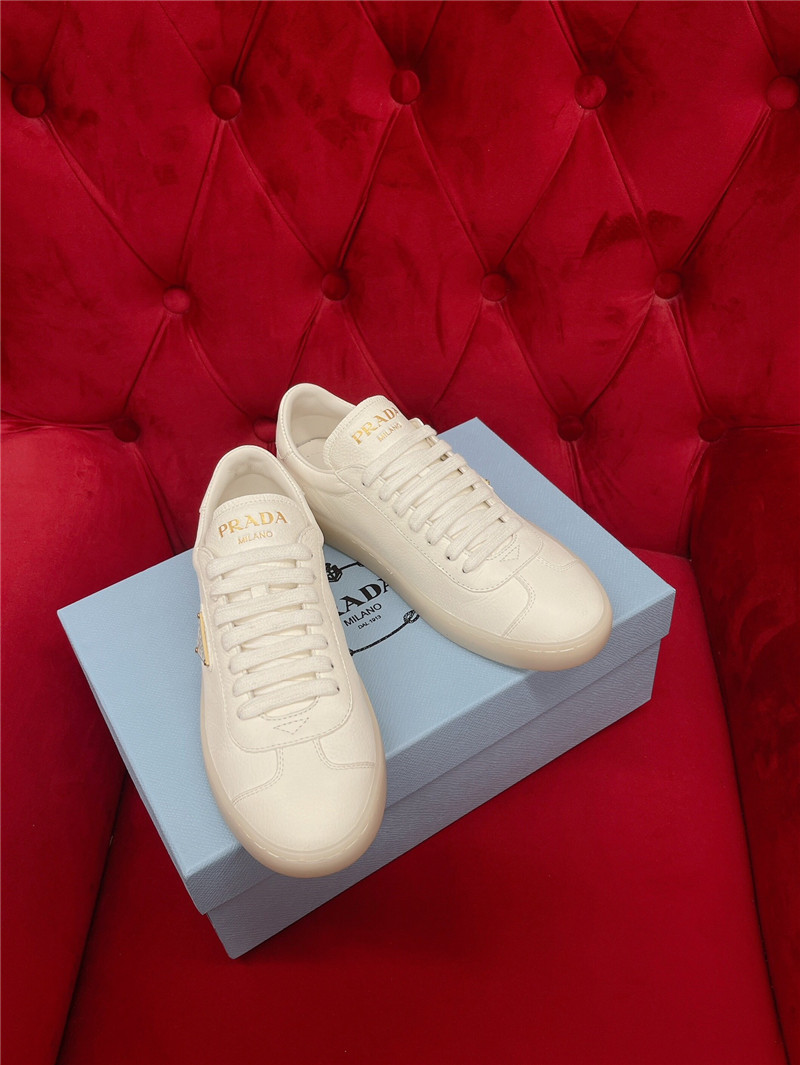 Pra*a beige leather women¡¯s sneakers