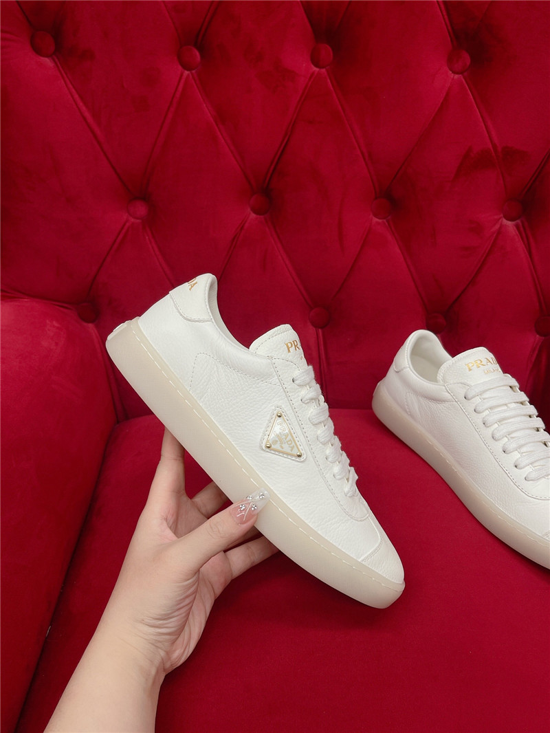 Pra*a beige leather women¡¯s sneakers