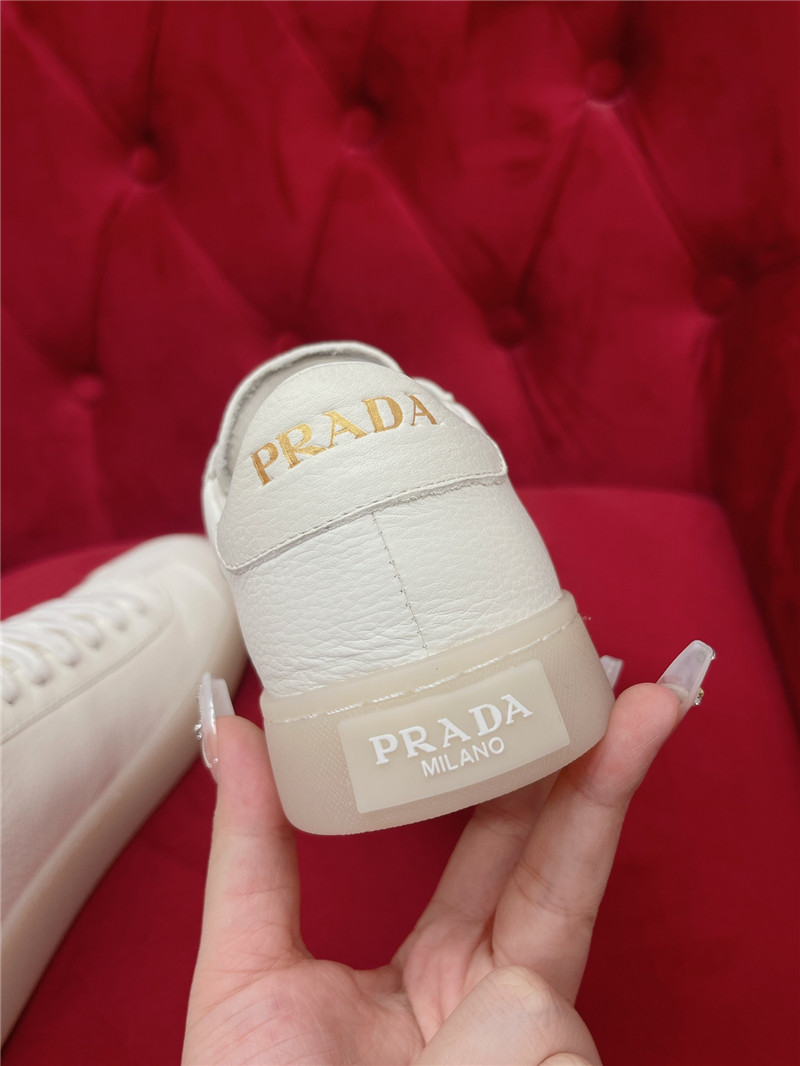 Pra*a beige leather women¡¯s sneakers