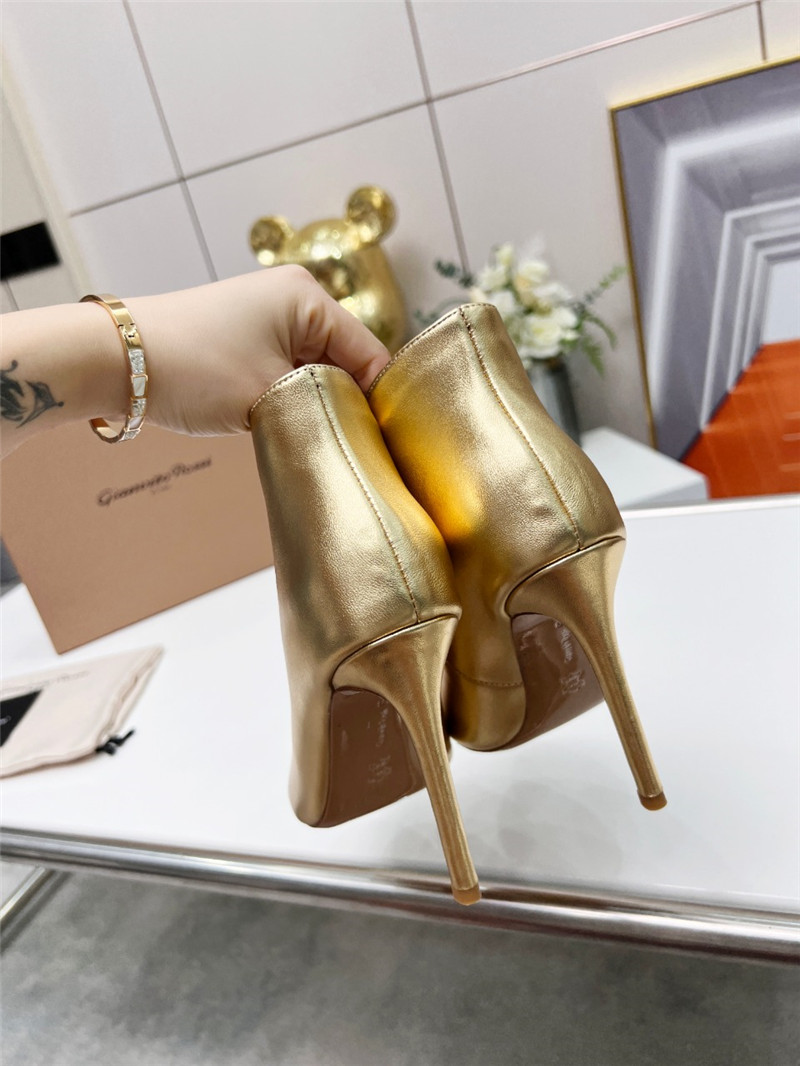 gianvito rossi fish mouth high heel ankle boots