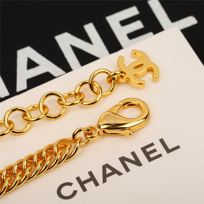 Ch**el denim love waist chain