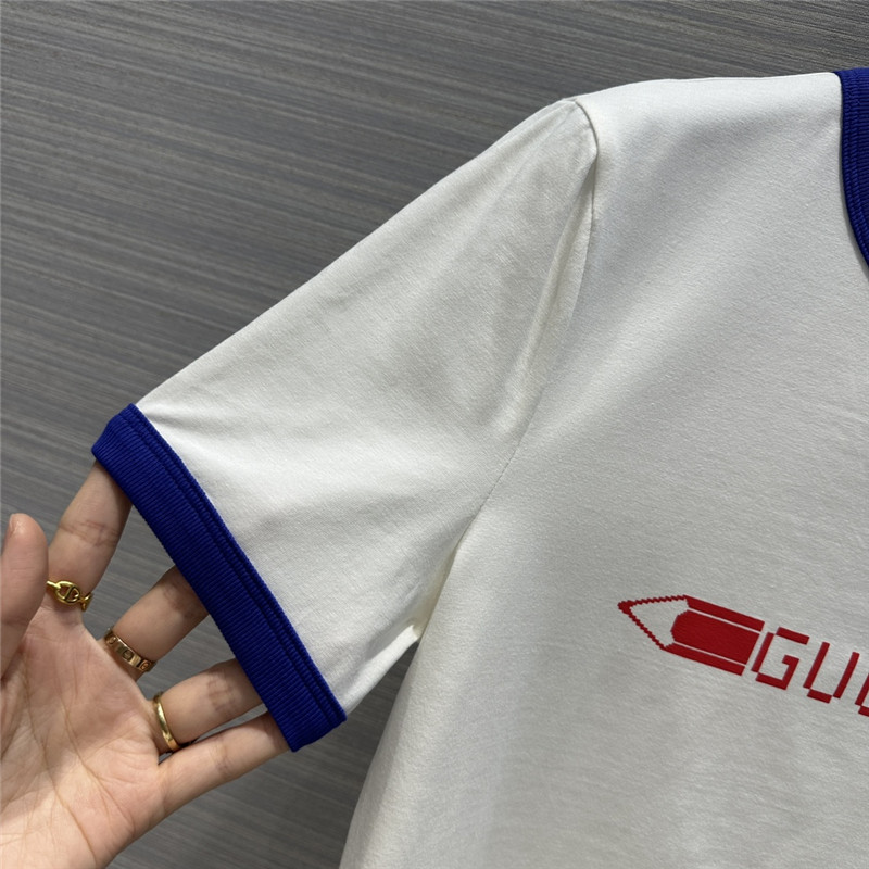 Gucci pencil letter print graphic cotton T-shirt