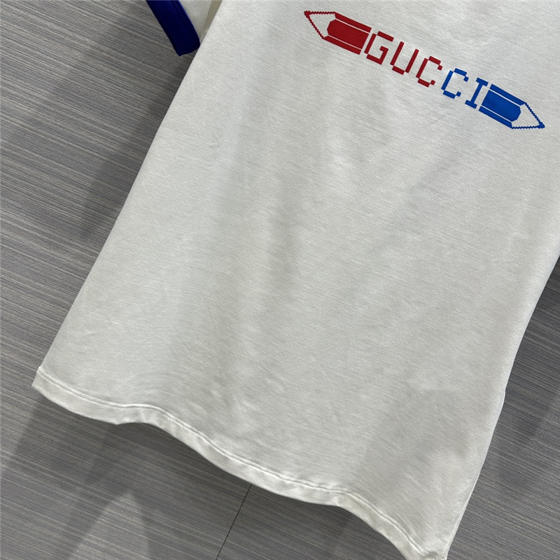 Gucci pencil letter print graphic cotton T-shirt