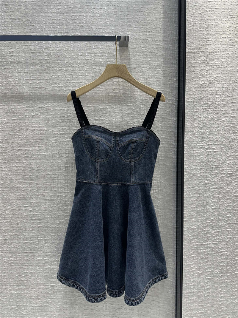 Dolce & Gabbana d&g strapless denim dress
