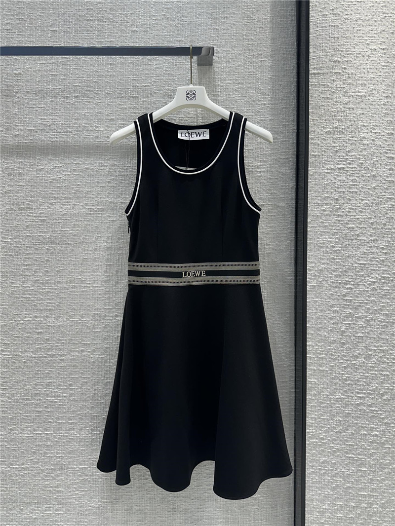 L0ew* contrast collar tank top