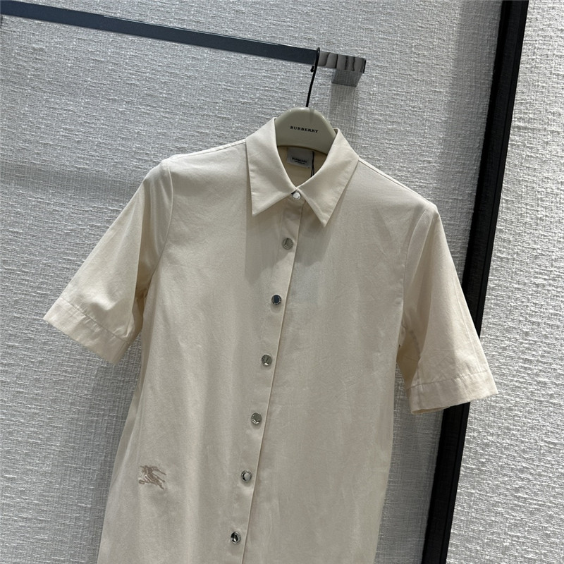 Bv*b*rry war horse embroidered shirt dress