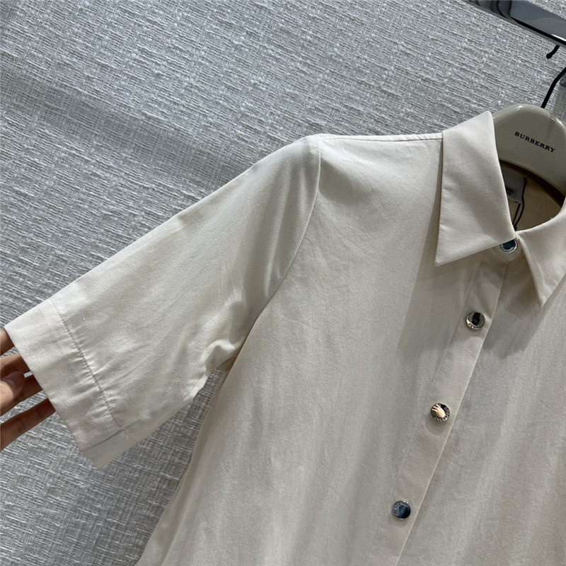 Bv*b*rry war horse embroidered shirt dress