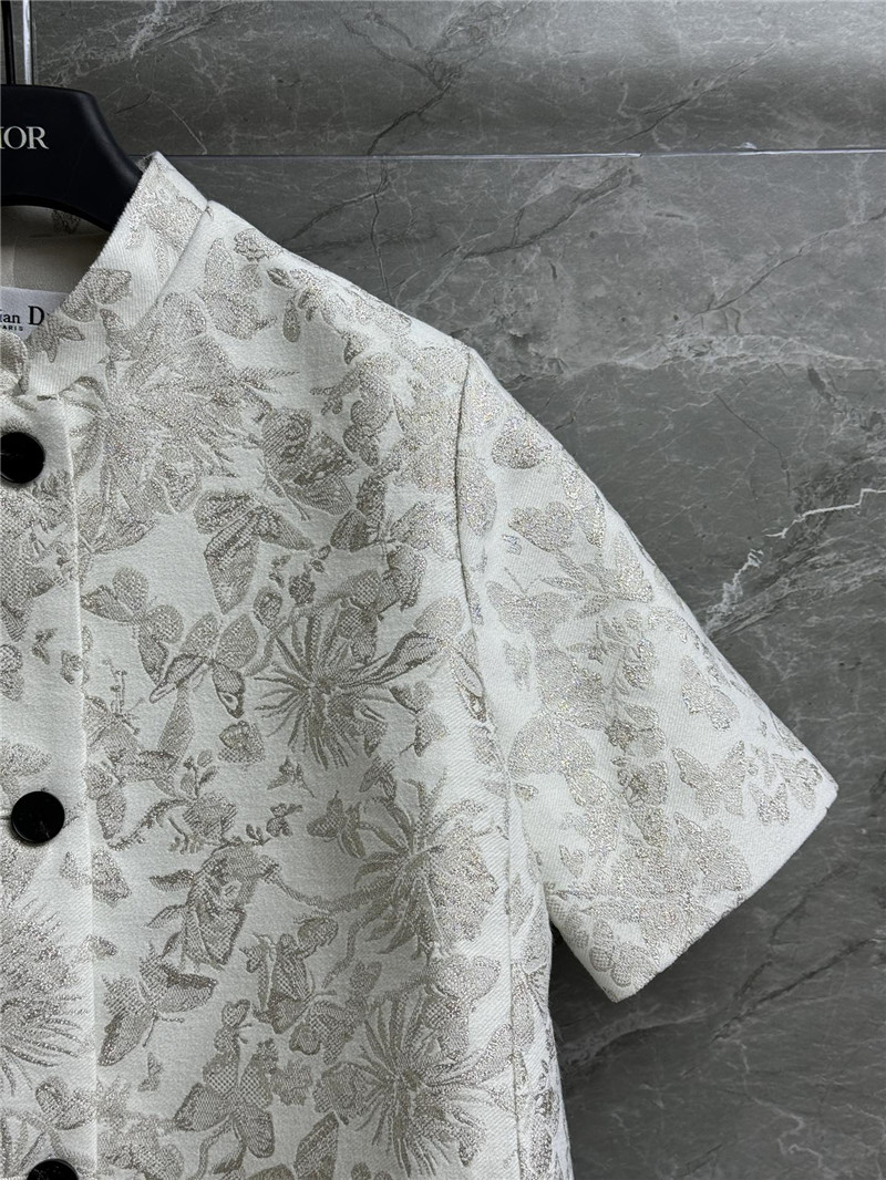 D10r butterfly jacquard short-sleeved jacket