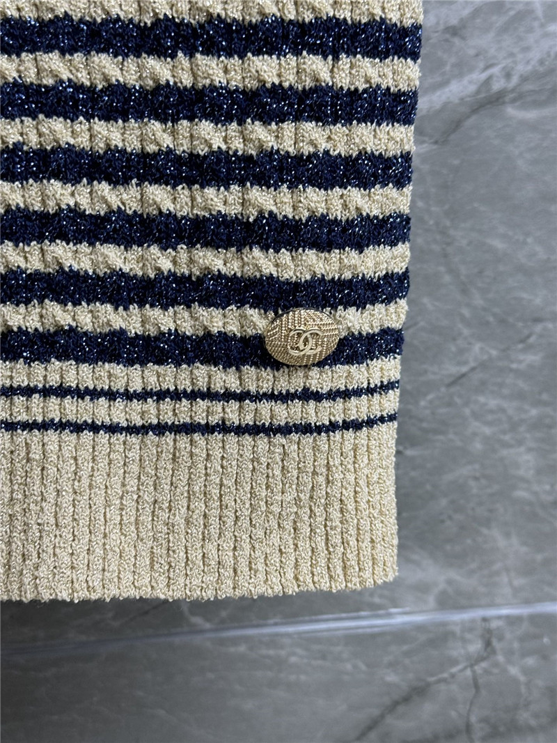 Ch**el gold striped vest